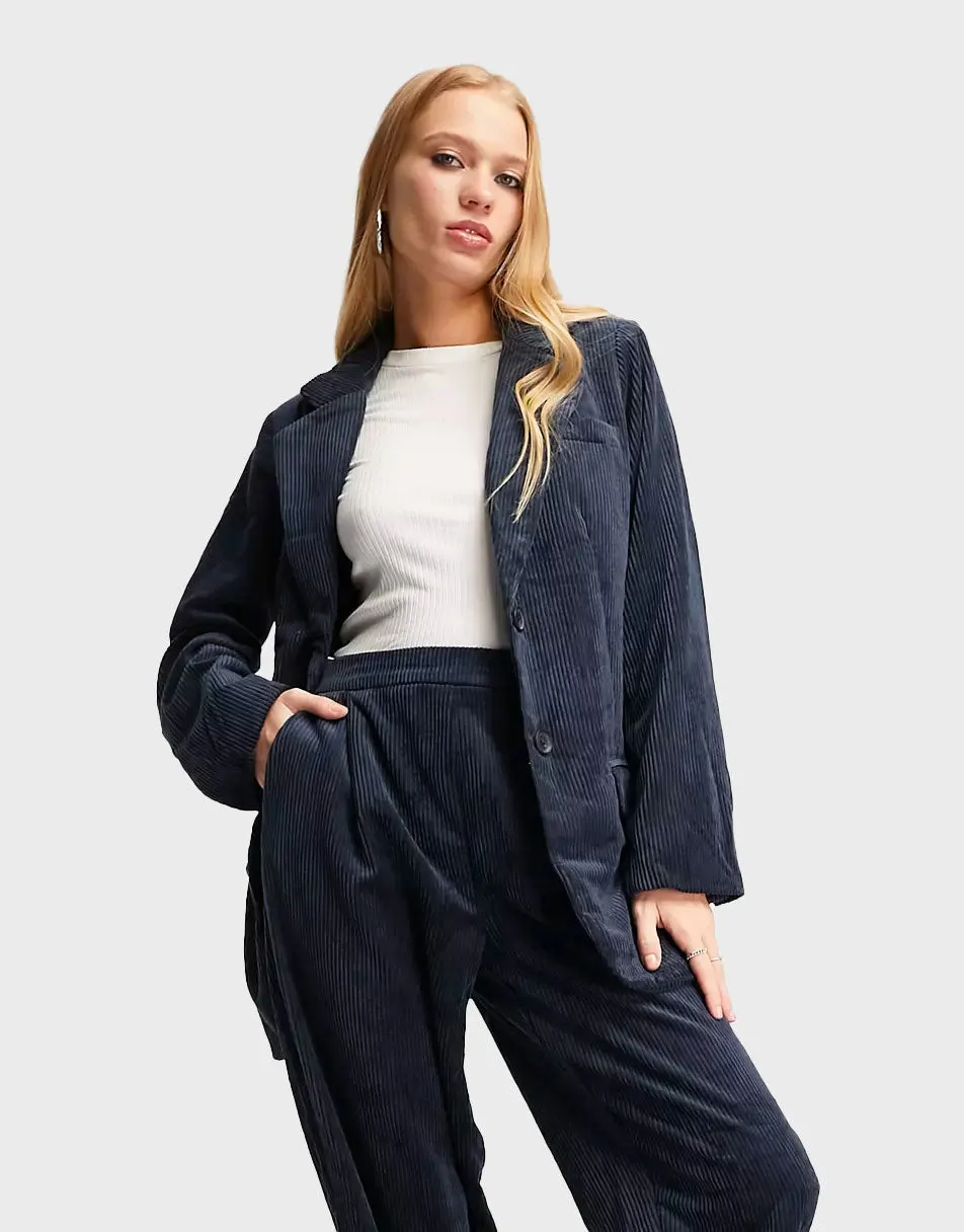 Midnight Corduroy Tailored Suit Set Main image