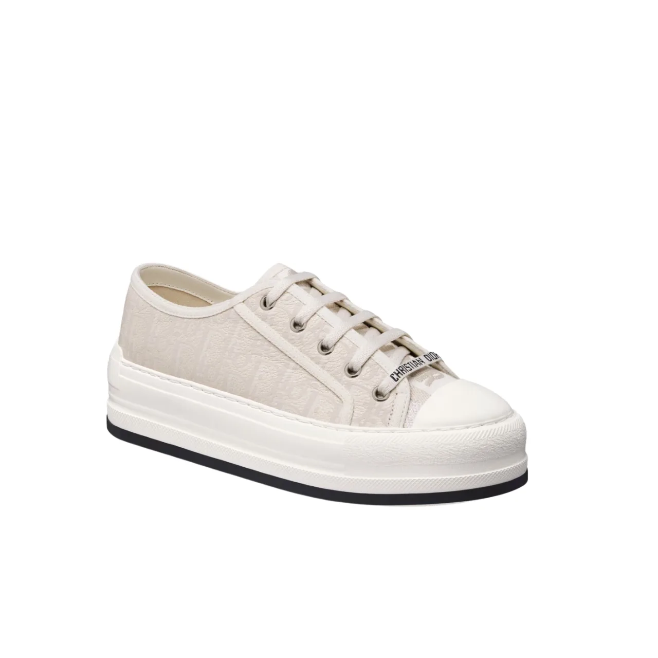 Dior Walk’N’Dior Platform Sneaker Calfskin Textured White Kck409Oly S03W Main image