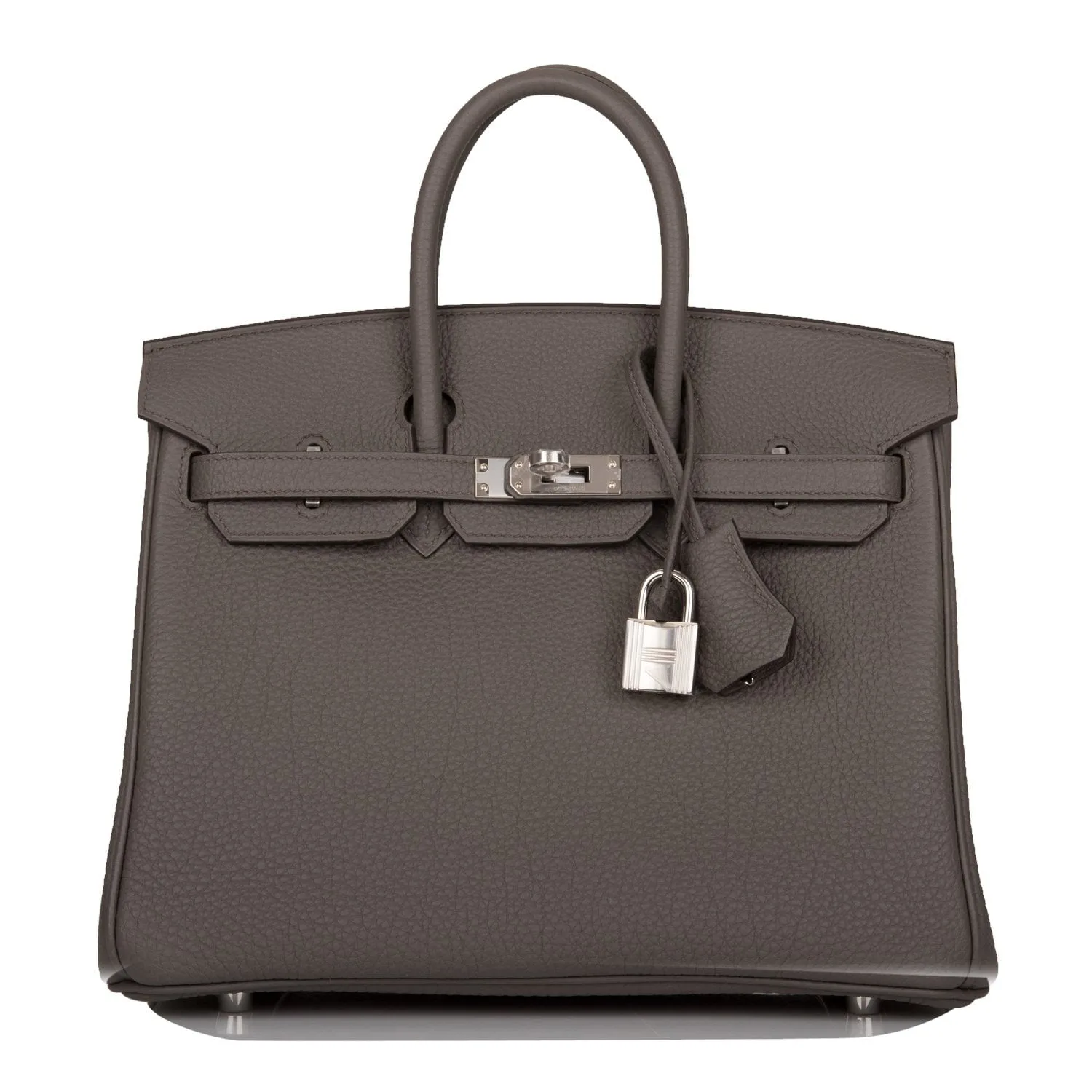 H Handbags Birkin 25 Etain Togo Palladium Hardware Main image