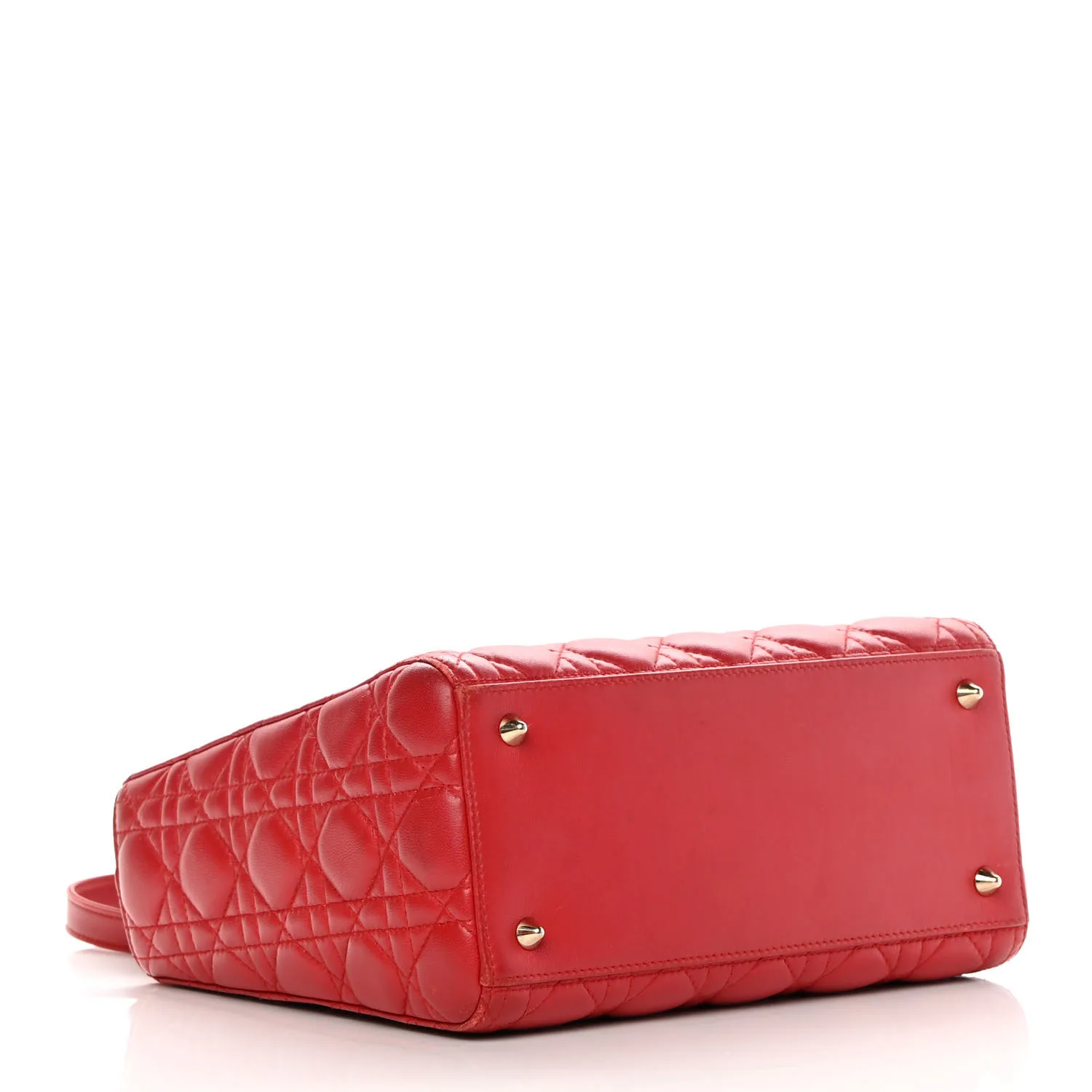 Dior Lambskin Cannage Medium Lady Dior Red 24cm Secondary image