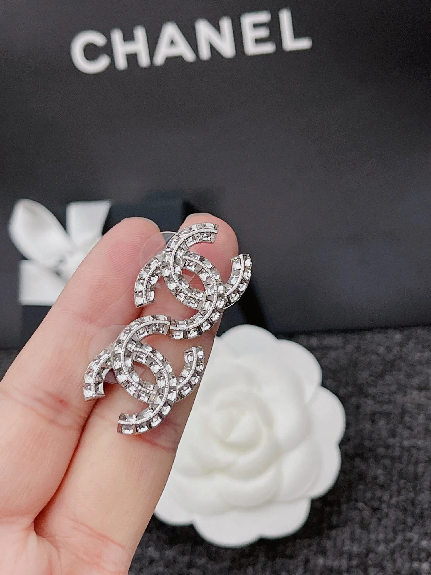 Chanel CC Earrings Secondary image