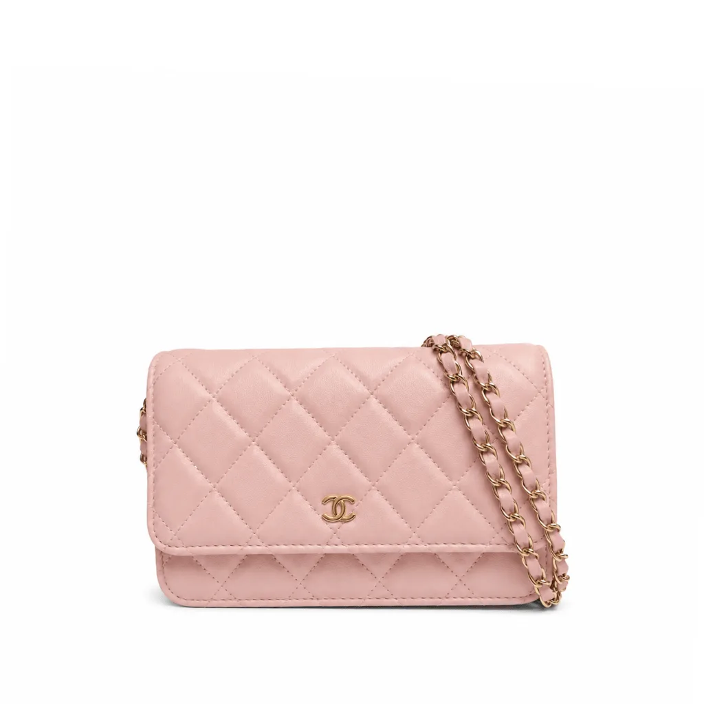 Chanel Pink Quilted Caviar Leather Classic WOC Clutch Bag Main image