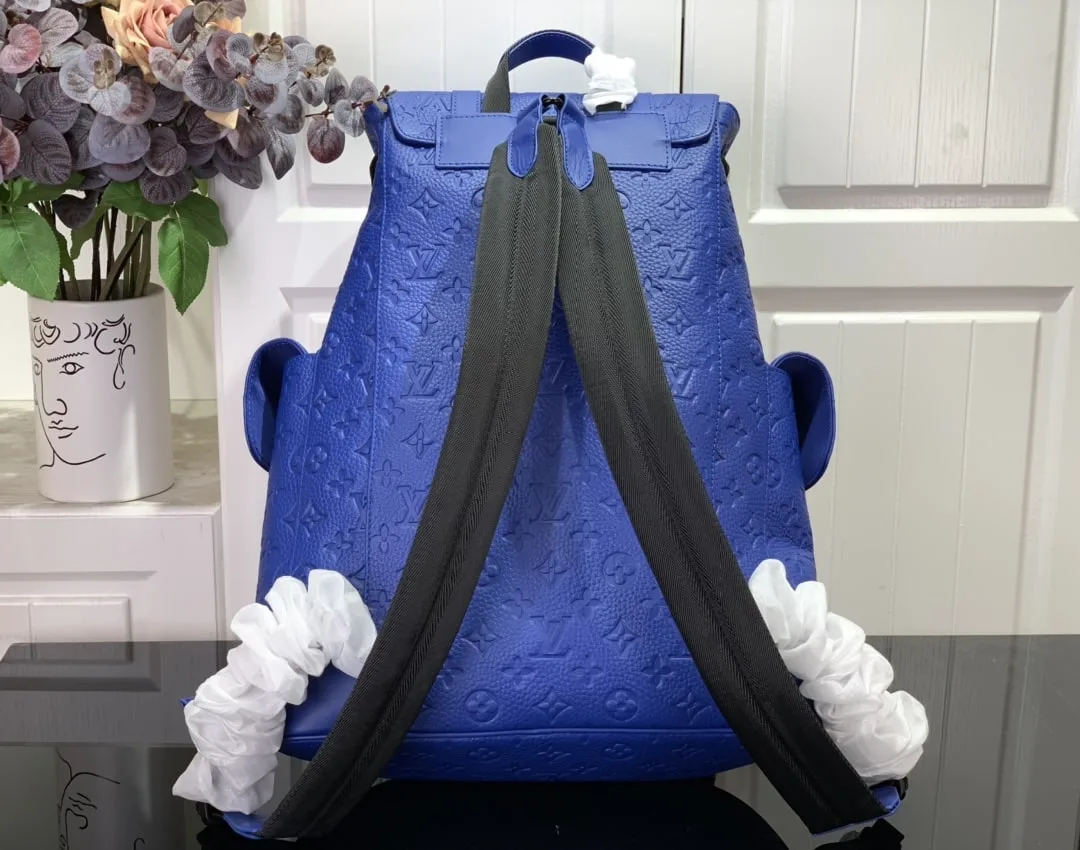 Louis Vuitton Christopher Pm Backpack Blue 48Cm M23189