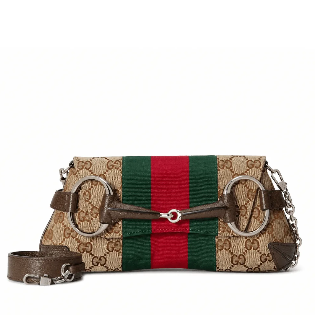 Gucci Horsebit Chain Small Shoulder Bag Beige 29Cm 764339 Facm2 8747 Main image