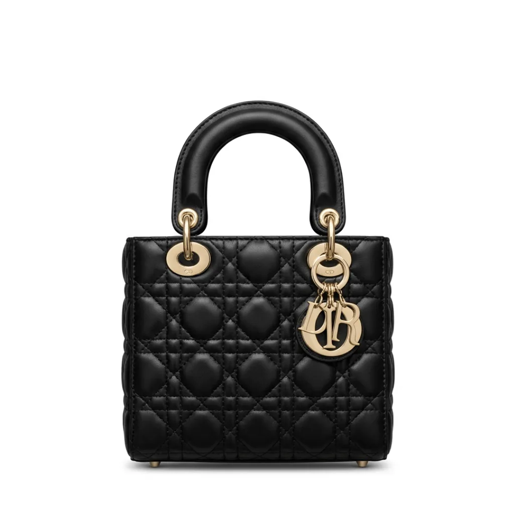 Medium Lady Dior Bag Black Cannage Lambskin 24cm Main image