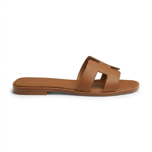 H Slippers Flat Oran Brown H021056Z
