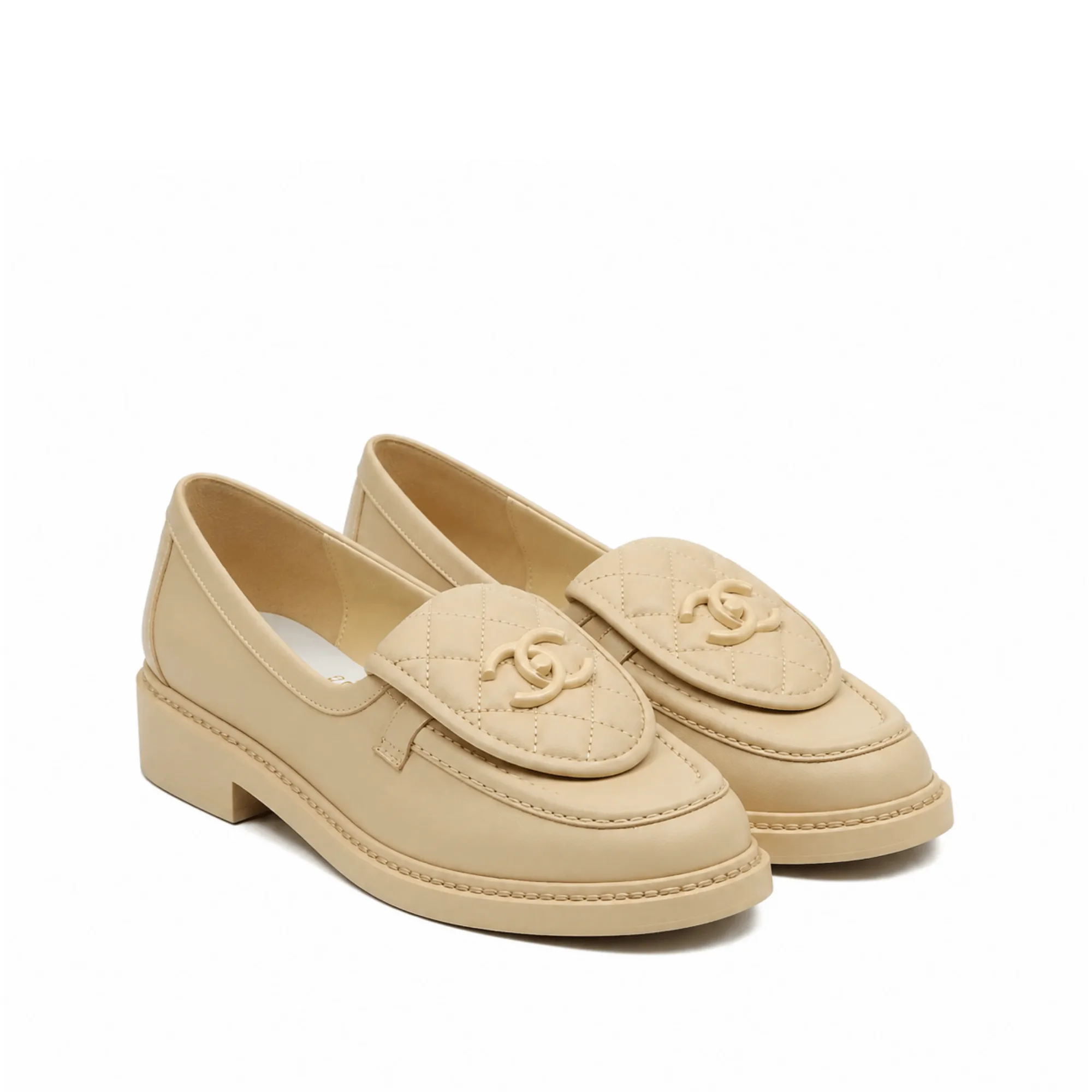 Chanel CC Espadrilles White Gray Main image