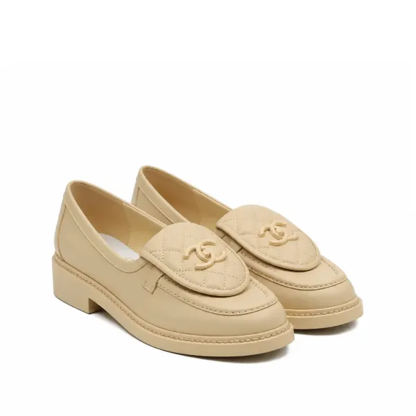 Chanel CC Espadrilles White Gray