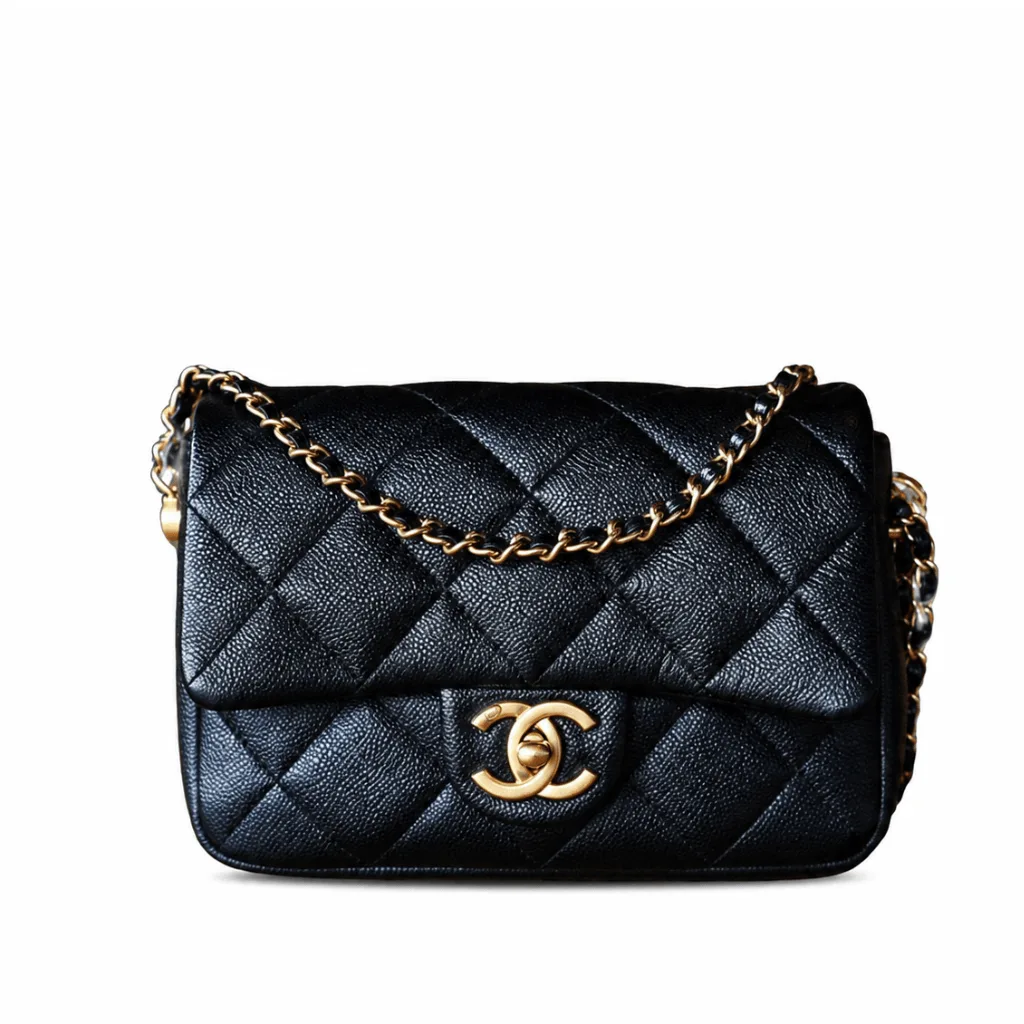 Chanel Iridescent Caviar Quilted Mini My Perfect Flap Black 19Cm Main image