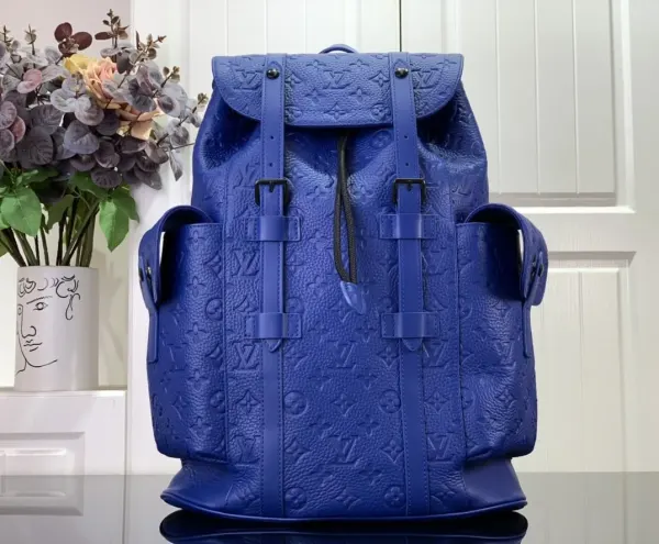 Louis Vuitton Christopher Pm Backpack Blue 48Cm M23189