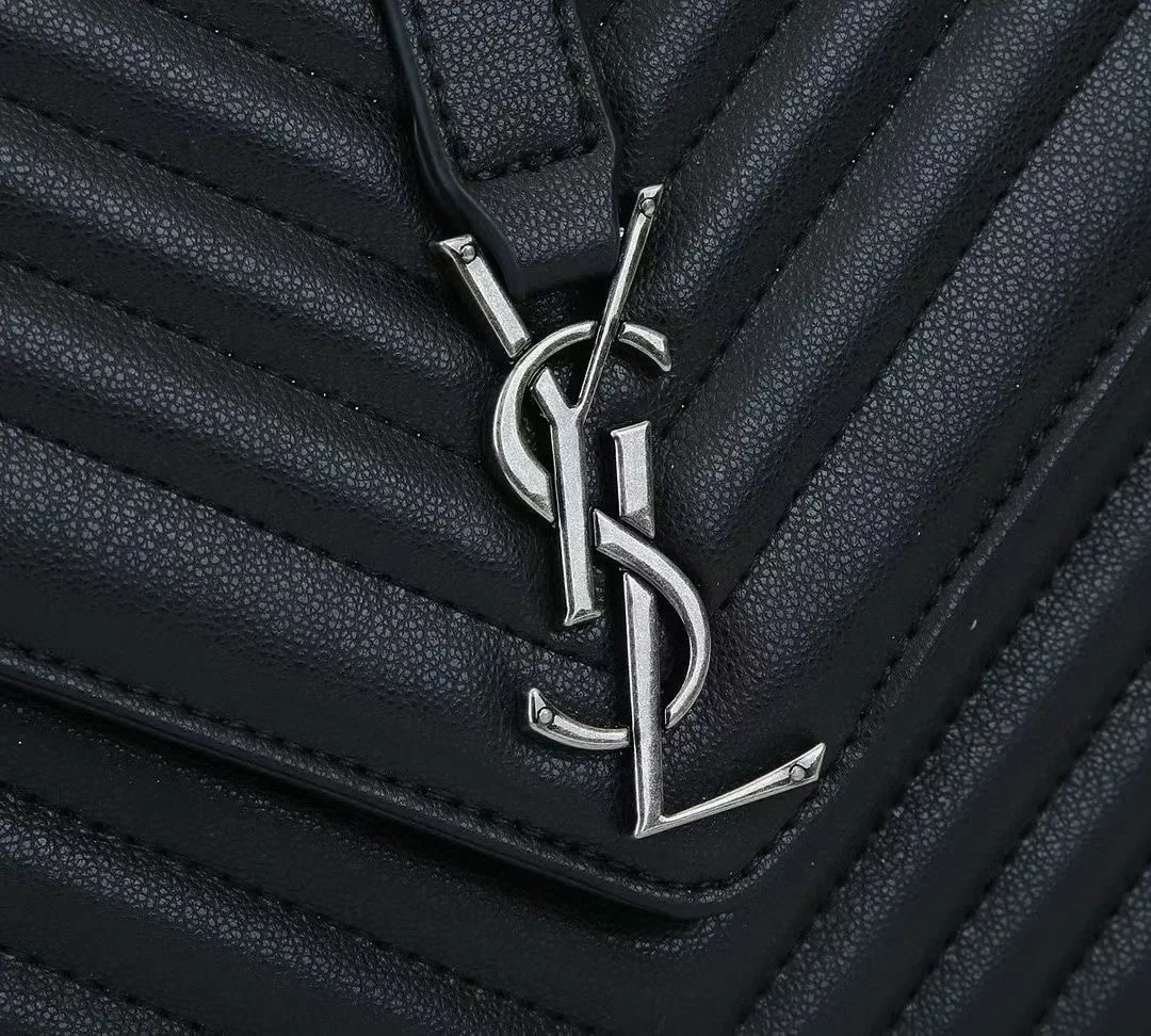 Saint Laurent College Large Chain Bag Black 24Cm 600278Brm041000 Secondary image