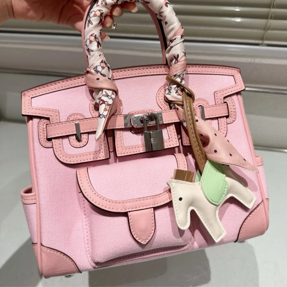 H Birkin 25 Cargo Travel Bag Pink 25cm Secondary image