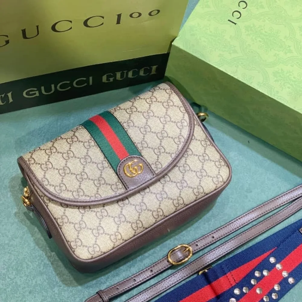 Gucci Ophidia Mini Cross Body Bag Beige 23Cm Secondary image
