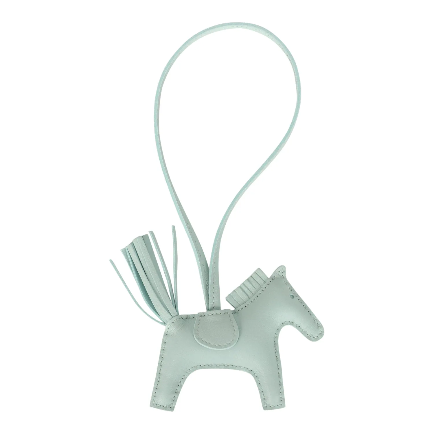 Hermes Rodeo Bag Charm PM Vert Peppermint Milo Lambskin Secondary image