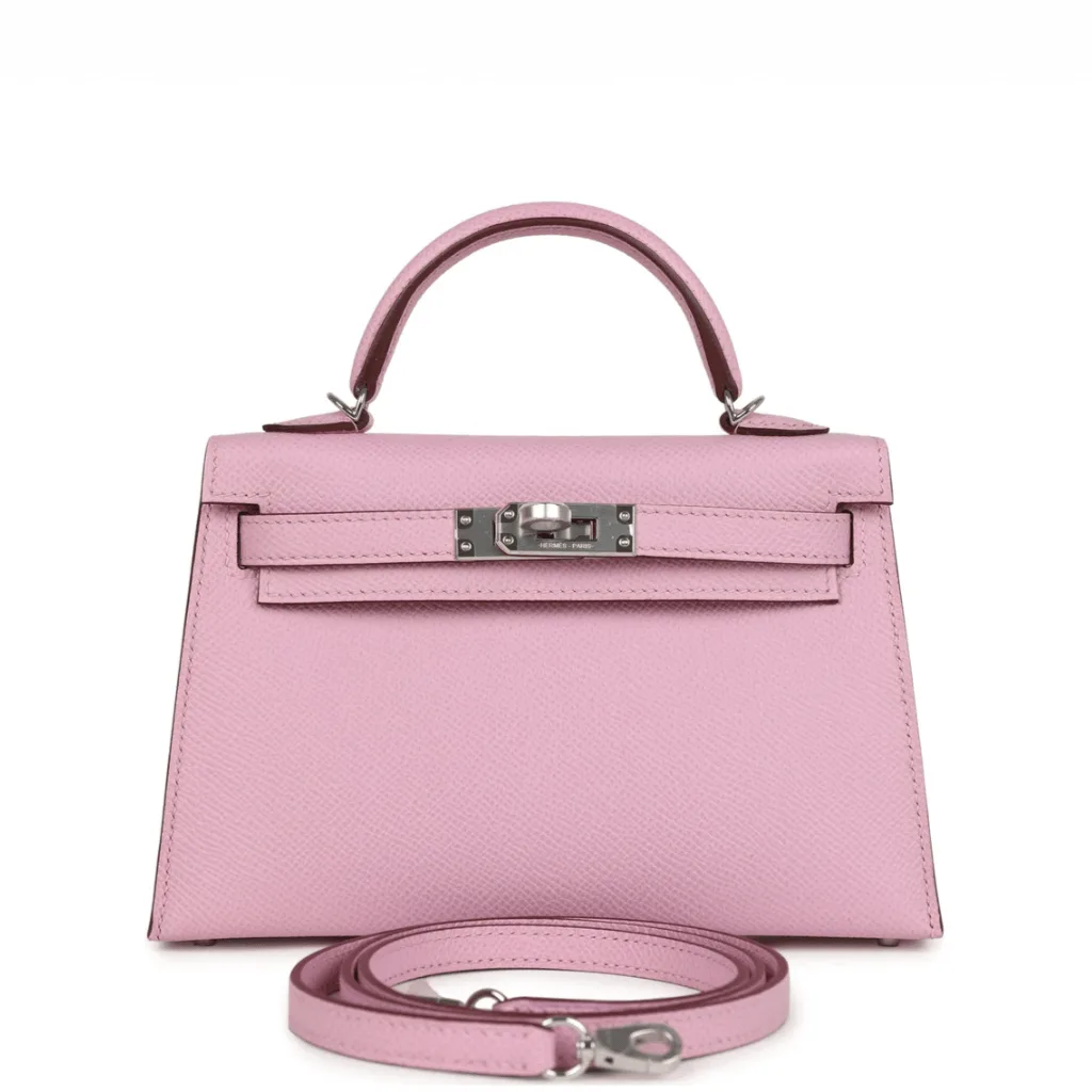 H Kelly Sellier 20 Rose Sakura Chevre Palladium Hardware Main image