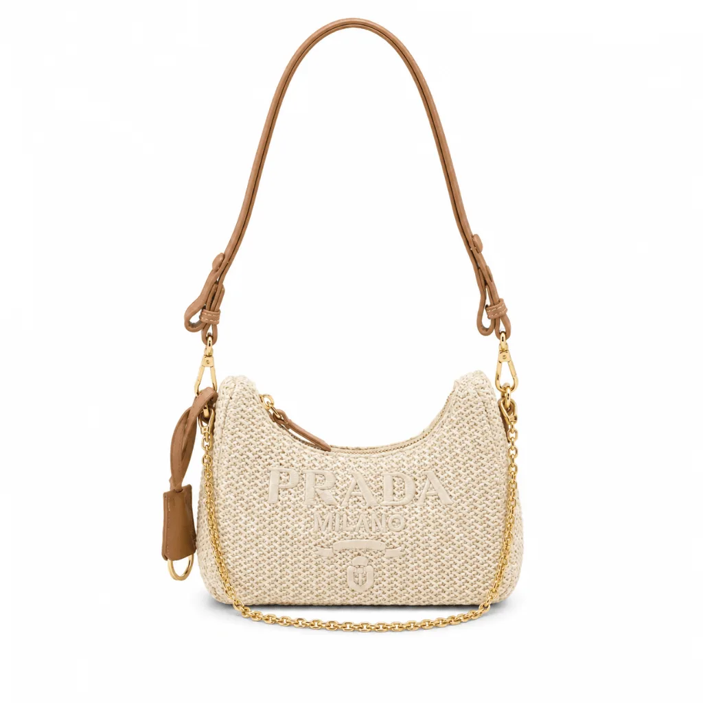 Prada Re Edition Crochet Bag Natural 22cm 1bc204 Main image