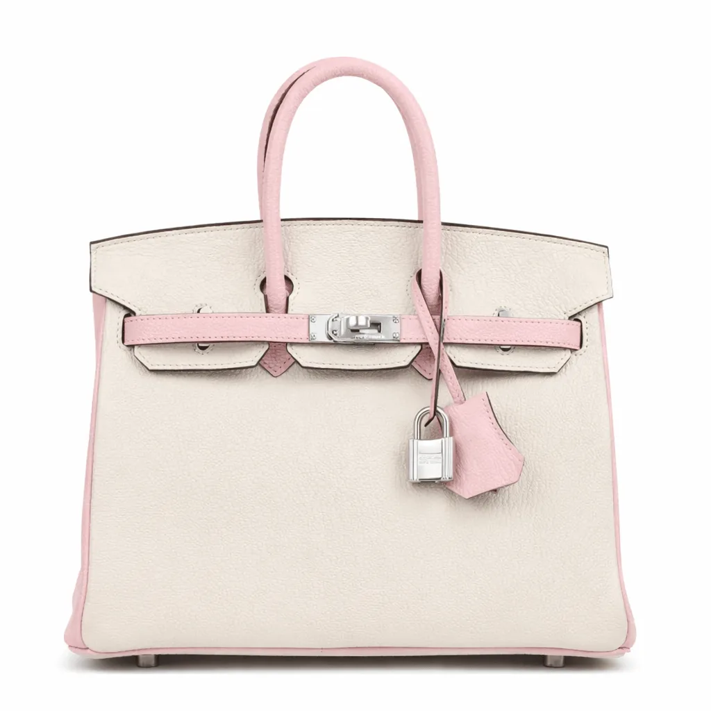 H Special Birkin 30 Nata and Rose Sakura Chevre Mysore Brushed Palladium Hardware Main image