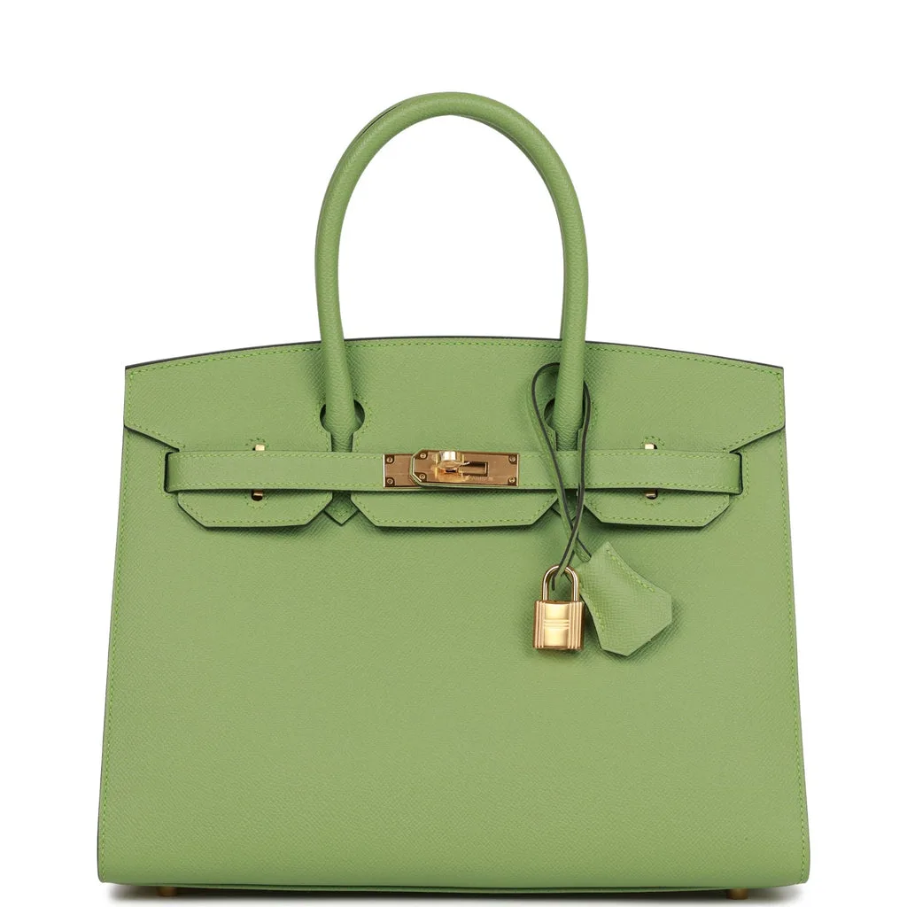 H Birkin 30 Vert Criquet Epsom Gold Hardware Main image