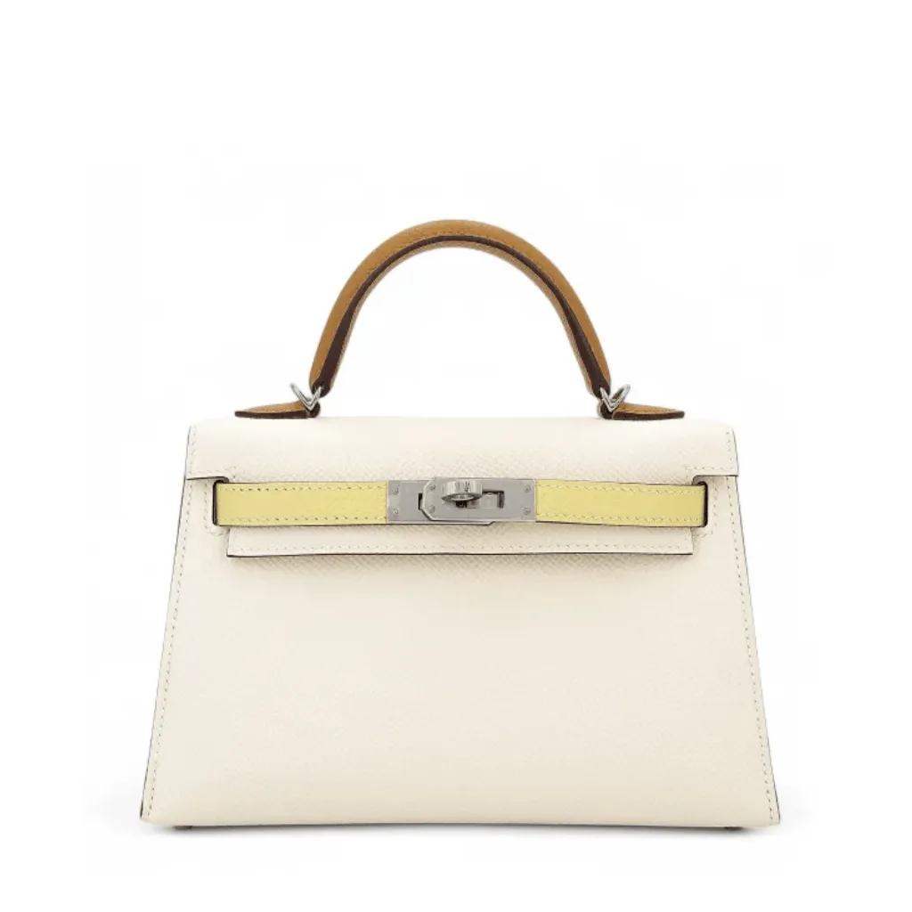 H Kelly Mini 20 Veau Epsom Tricolore Palladium Hardwre Main image