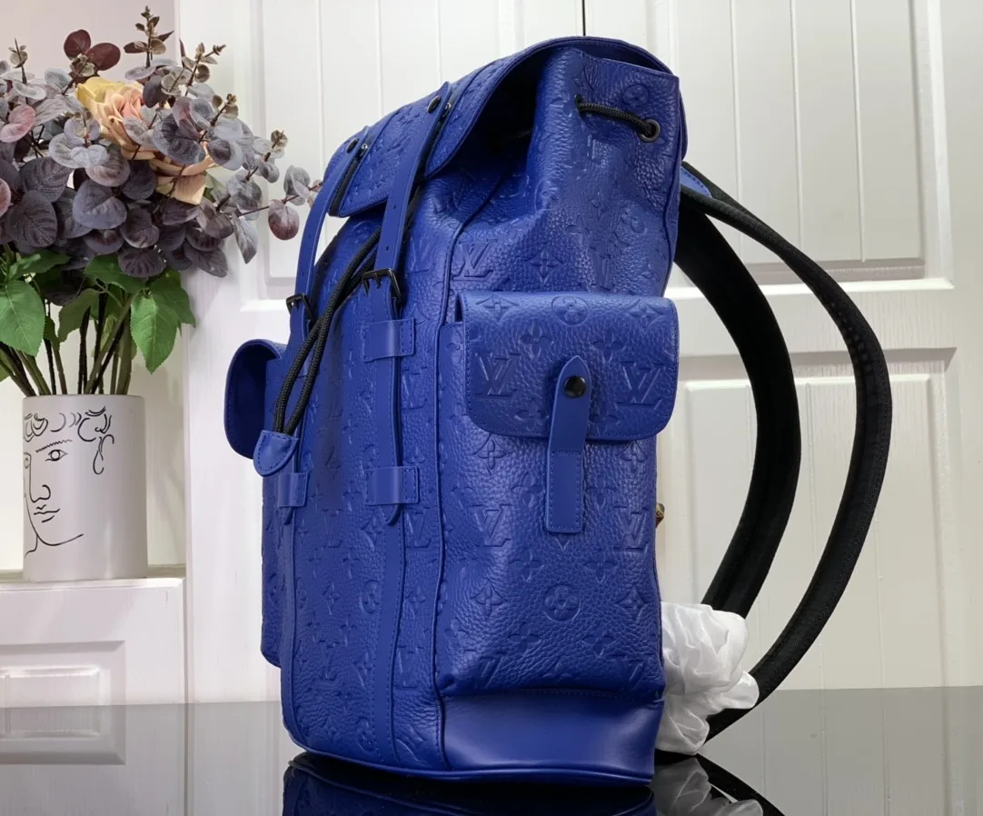 Louis Vuitton Christopher Pm Backpack Blue 48Cm M23189