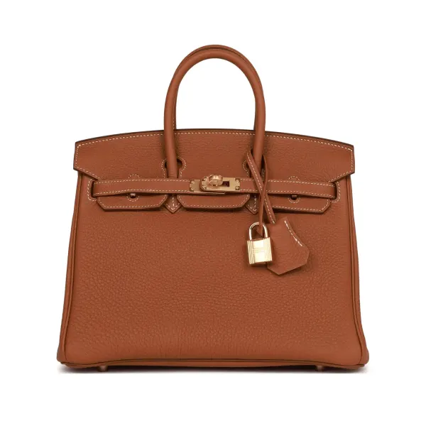 H Birkin 25 Gold Togo Gold Hardware