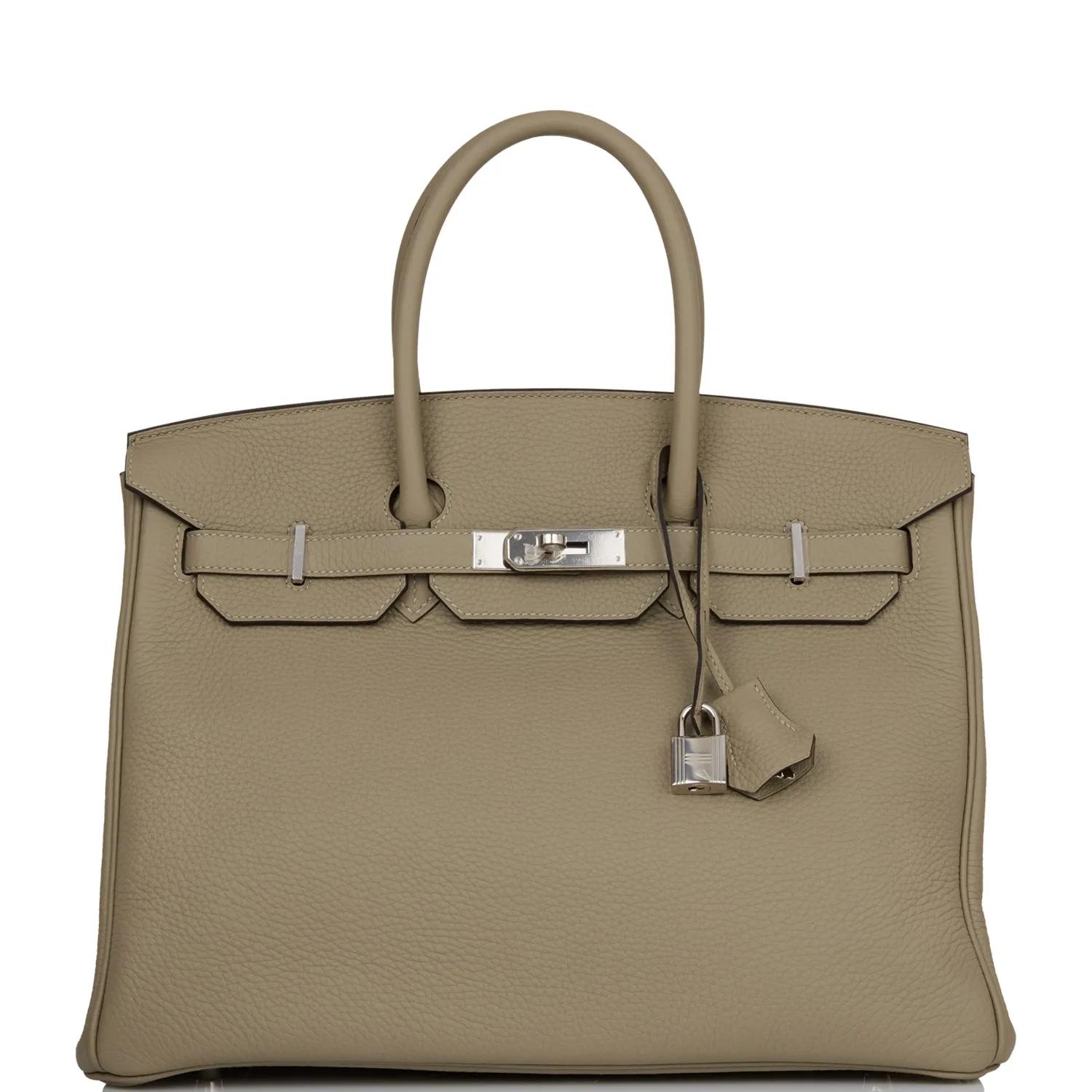 H Handbags Birkin 35 Sage Clemence Palladium Hardware Main image