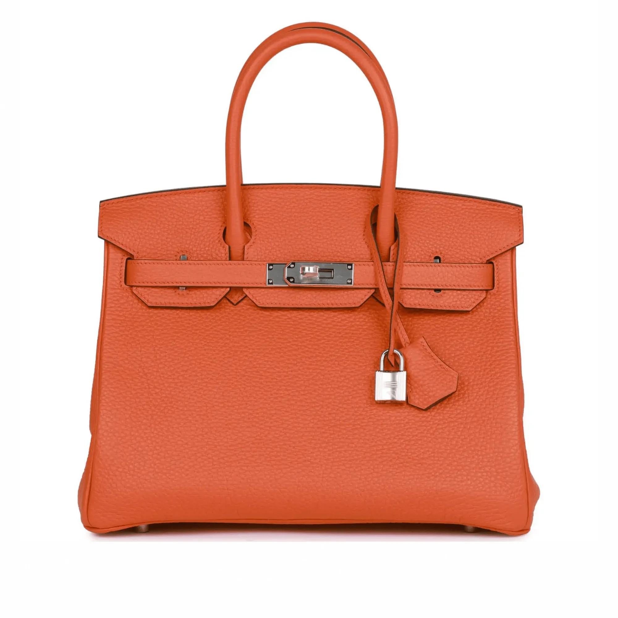 H Birkin 30 Orange Poppy Clemence Palladium Hardware Main image