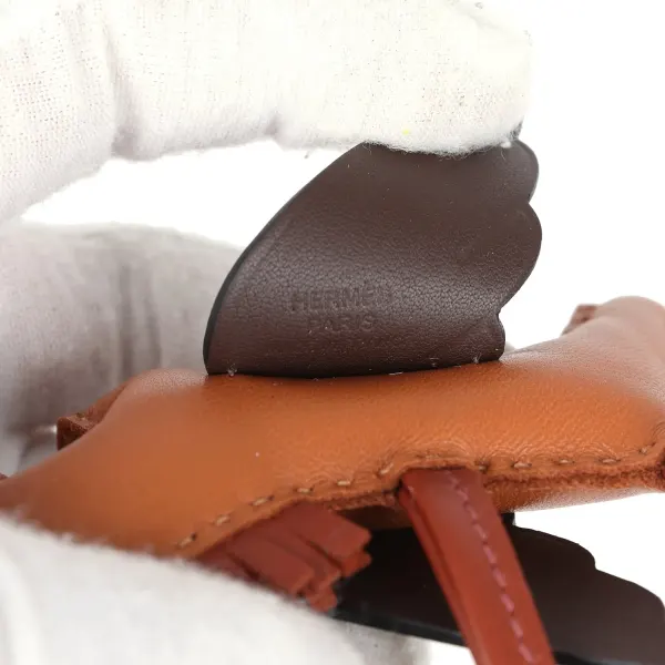 Hermes Pegase Rodeo Bag Charm PM Pain D’Epice/Sienne/Moka Swift & Milo Lambskin