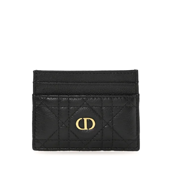 Dior Caro Five-Slot Card Holder Black Main image
