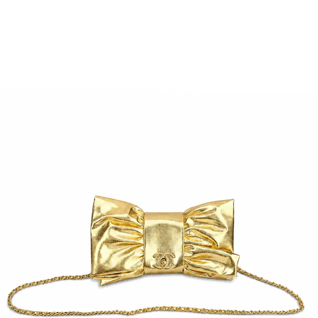 Chanel Elegant Evening Clutch Bow Purse Main image