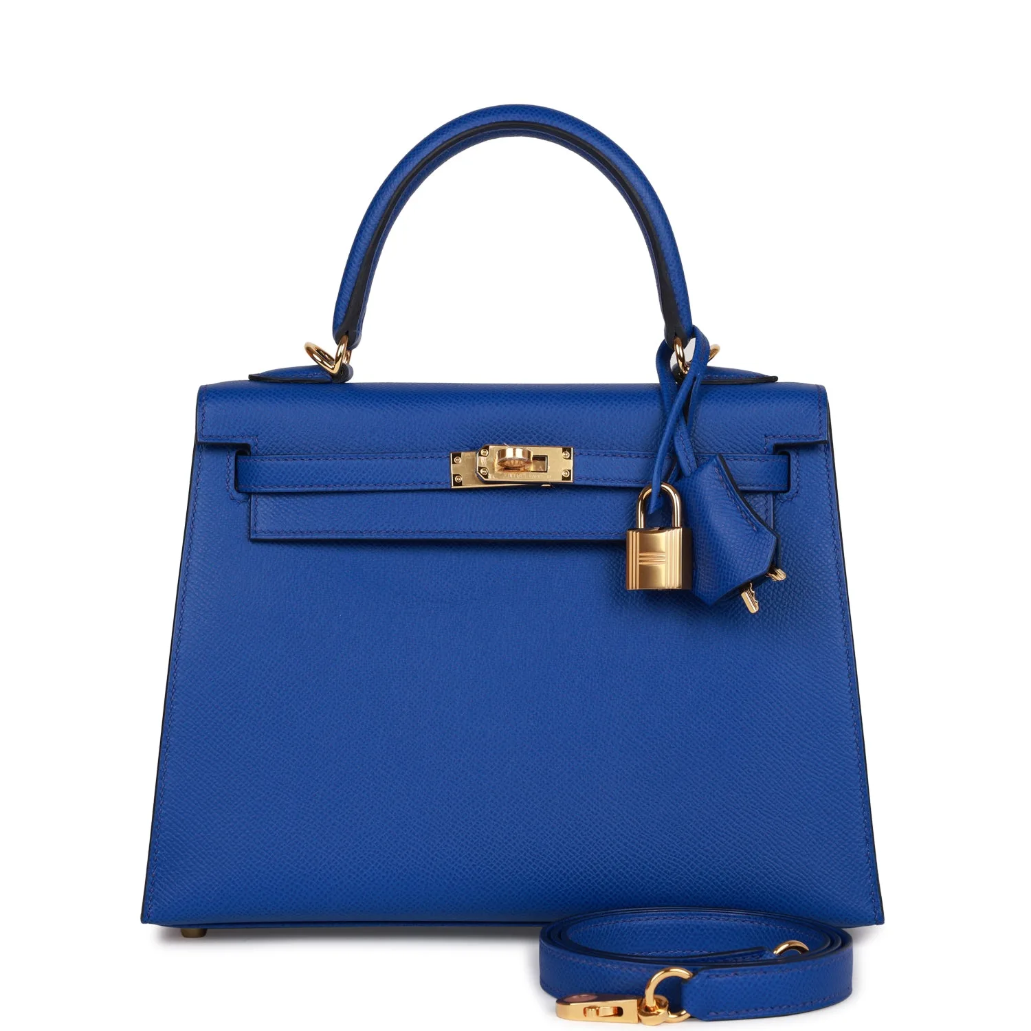 H Kelly Sellier 25 Bleu Royal Epsom Gold Hardware Main image