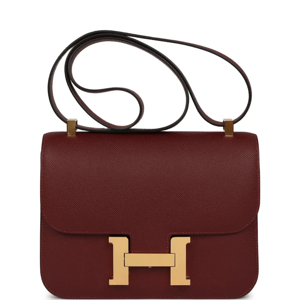H Constance 24 Rouge H Epsom Gold Hardware Main image