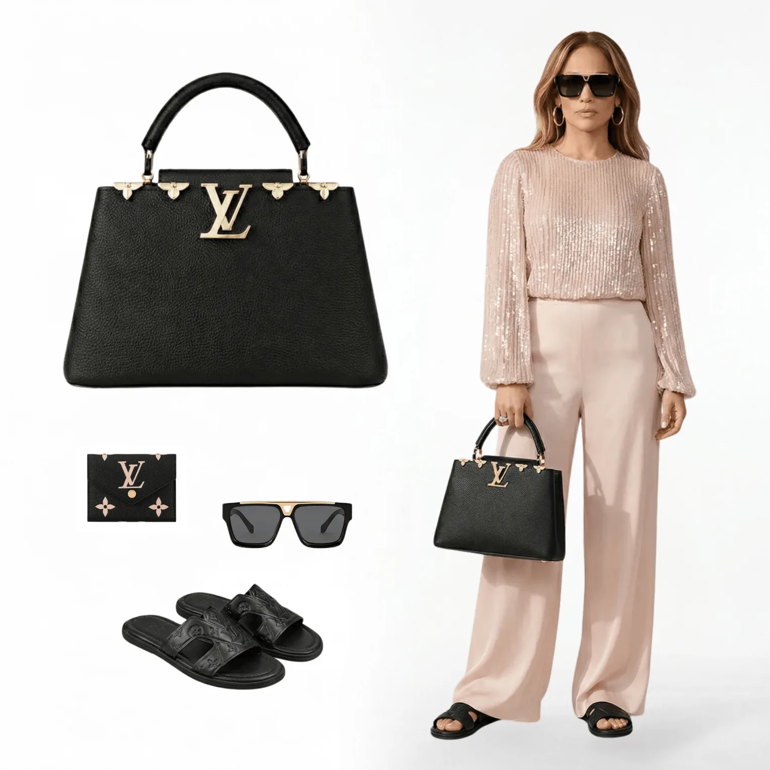 Louis Vuitton LV Capucines BB Handle Bag – Featured In The Louis Vuitton Lumière Noire Look Main image