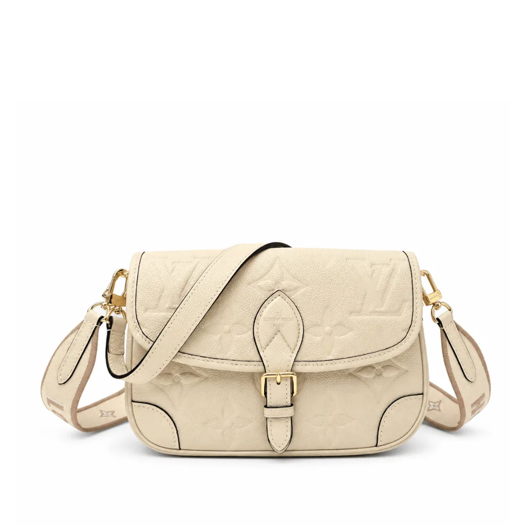 Louis Vuitton Diane Monogram Empreinte Leather Cream Beige 18Cm M46388 Main image