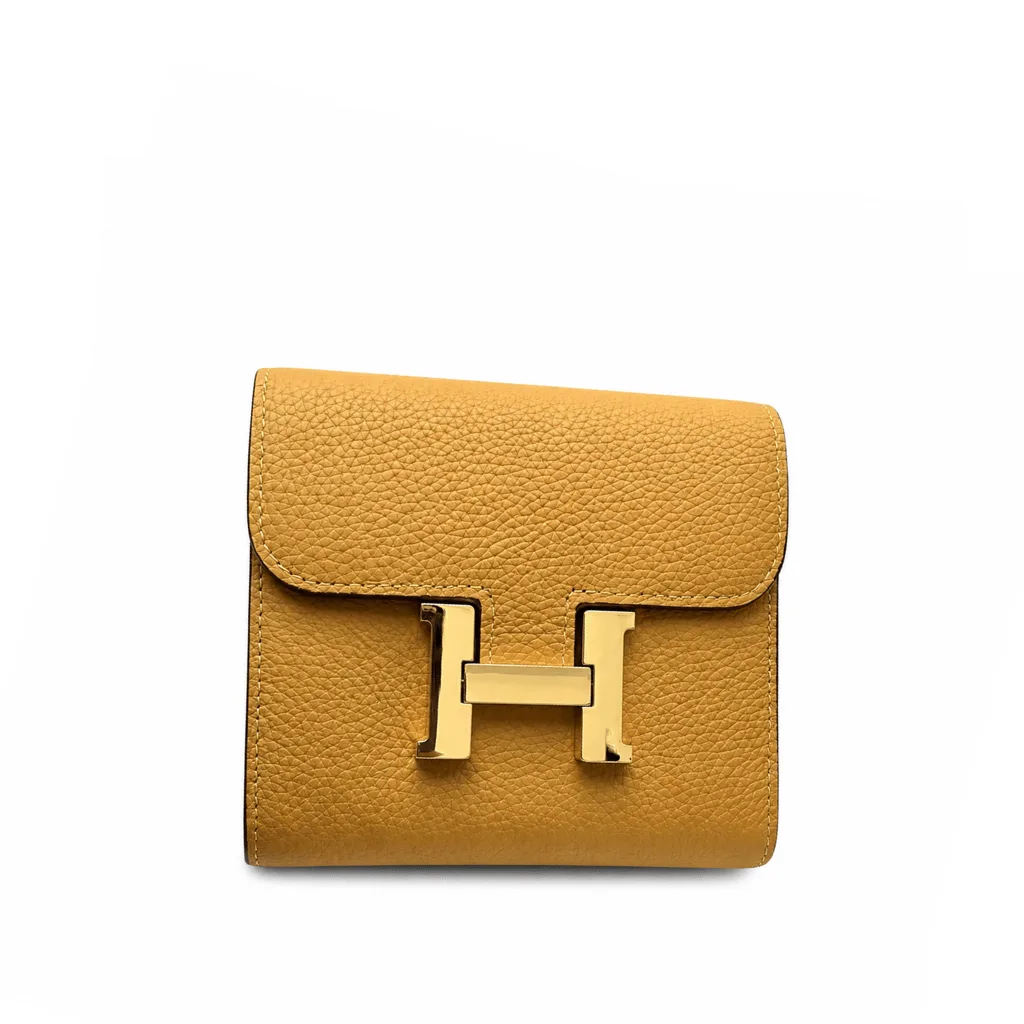 H Evercolor Constance Compact Passant Wallet Jaune Ambre Main image