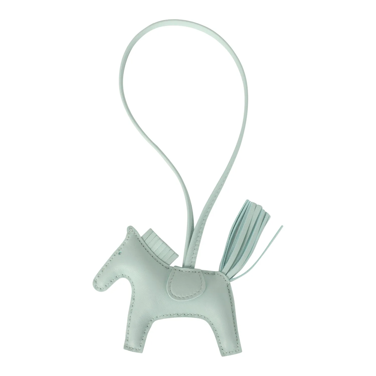 Hermes Rodeo Bag Charm PM Vert Peppermint Milo Lambskin Main image