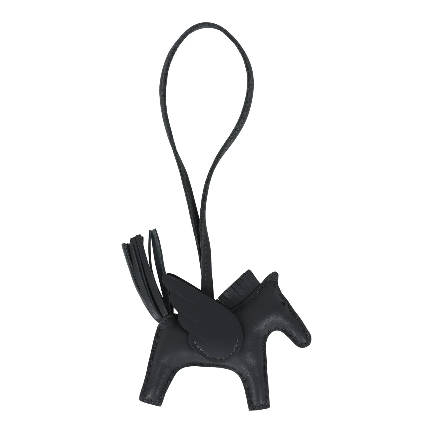 Hermes Pegase Rodeo Bag Charm PM Ardoise Milo Lambskin Secondary image