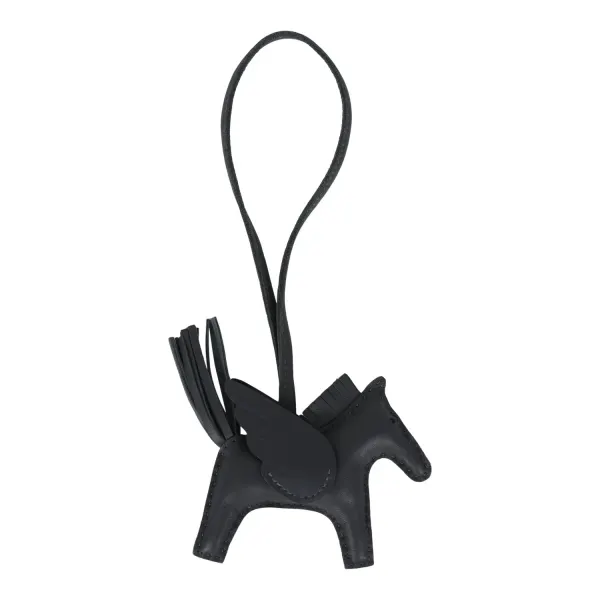Hermes Pegase Rodeo Bag Charm PM Ardoise Milo Lambskin