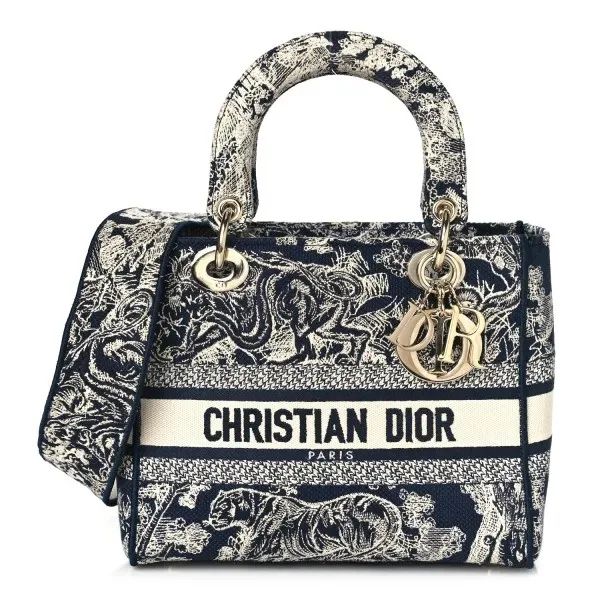 Christian Dior Riviera Lady Tote Bag And Slides Set