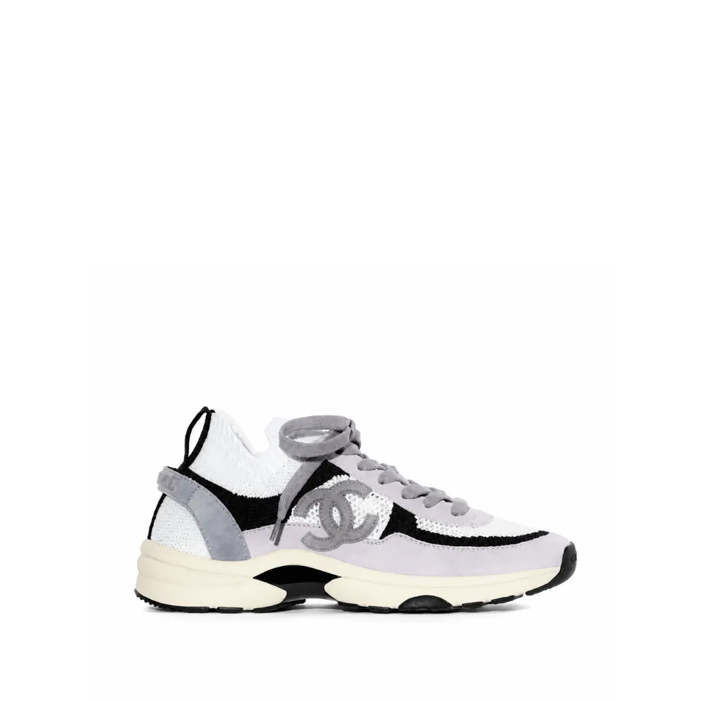 Chanel Low Top Trainer Sneakers Purple G38750