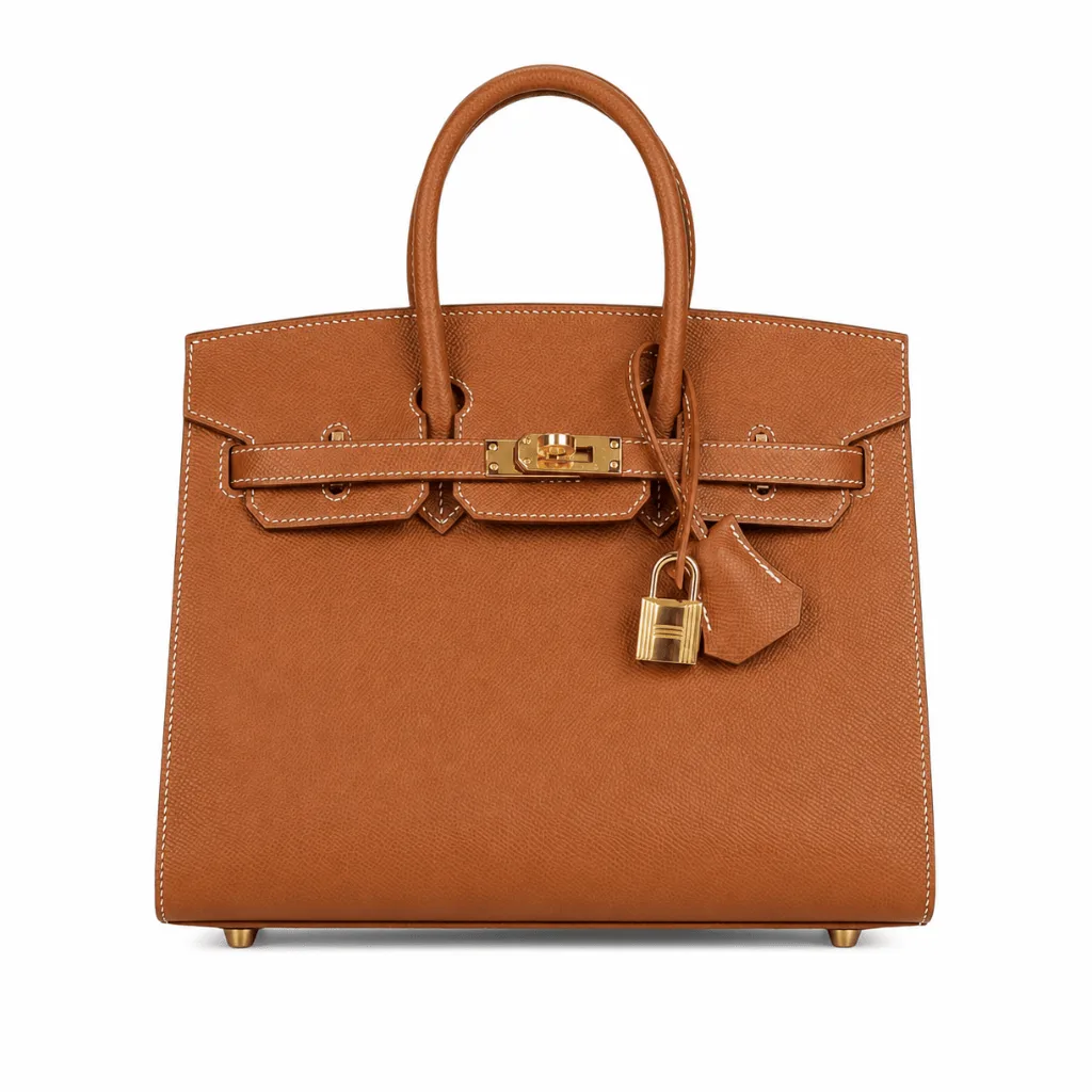 H Birkin Sellier 25 Gold Epsom Gold Hardware Main image