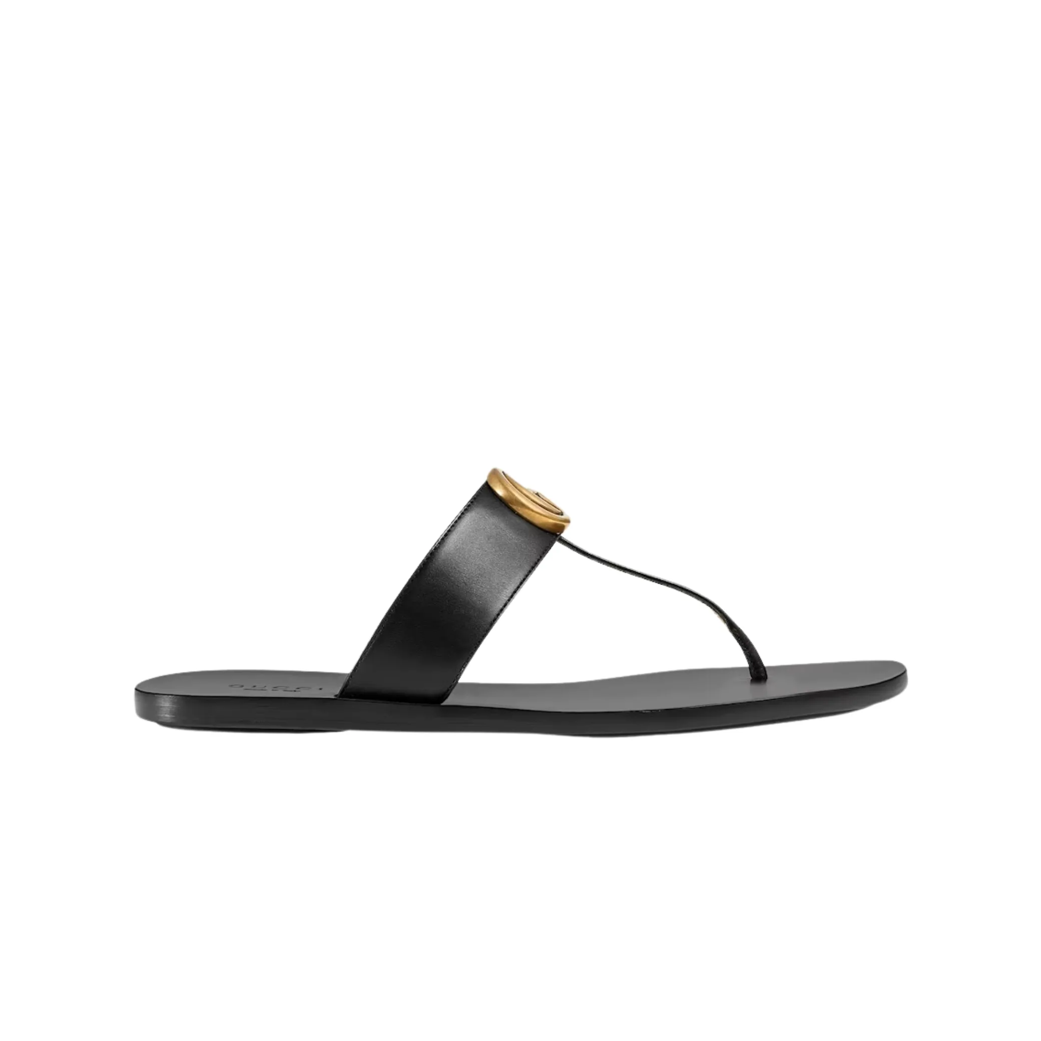 Gucci Double G Thong Leather Black 497444 A3N00 1000 Main image