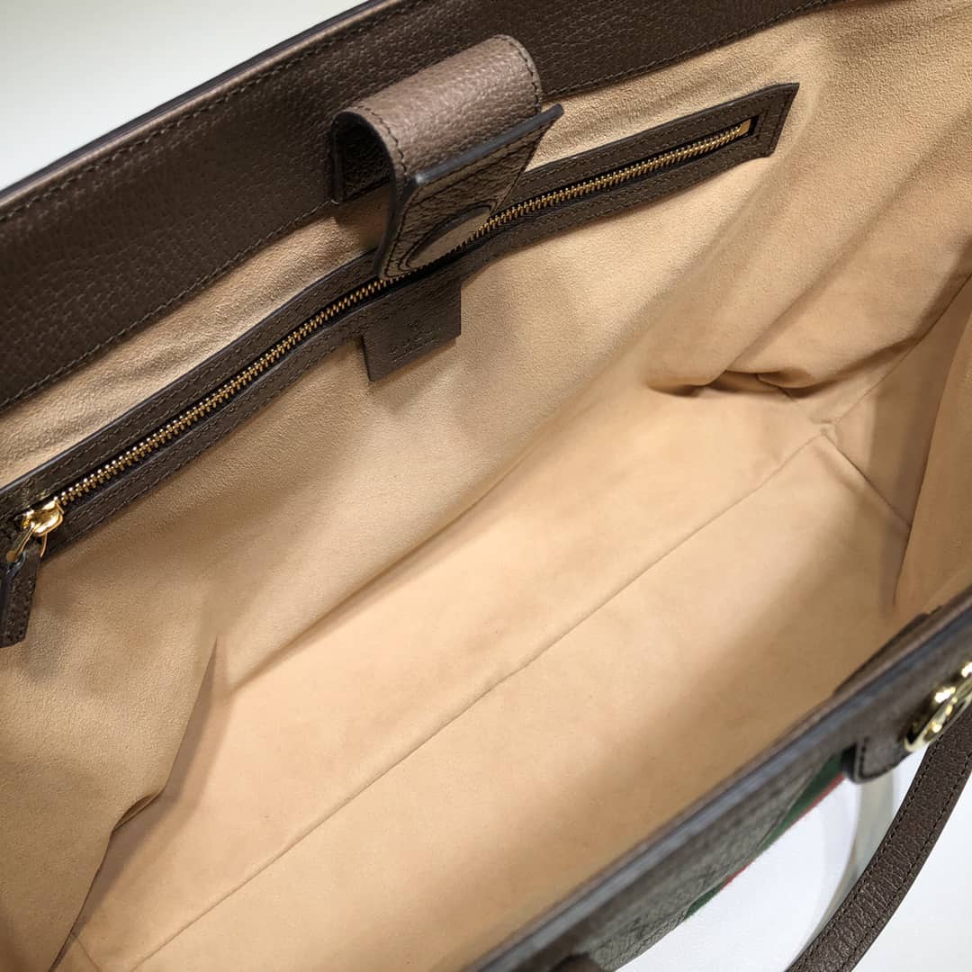 Gucci Ophidia Medium Tote Bag Beige And Ebony 631685 96Iwb 8745 Secondary image