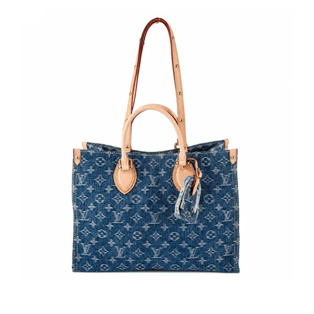 Louis Vuitton 2024 Monogram Denim OnTheGo MM Tote Bag Main image