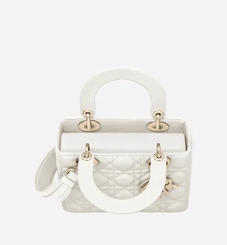 Small Lady Dior Bag Latte Cannage Lambskin 20cm Secondary image