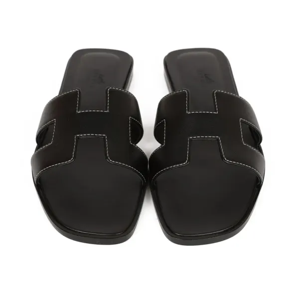 H Slippers Flat Oran Black H021056Z