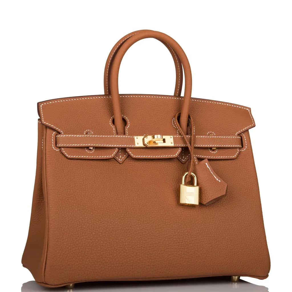 H Birkin 25 Gold Togo Gold Hardware