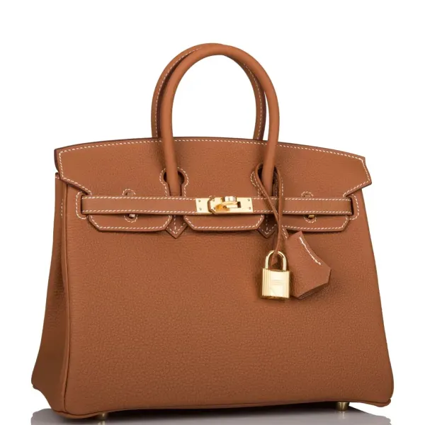 H Birkin 25 Gold Togo Gold Hardware