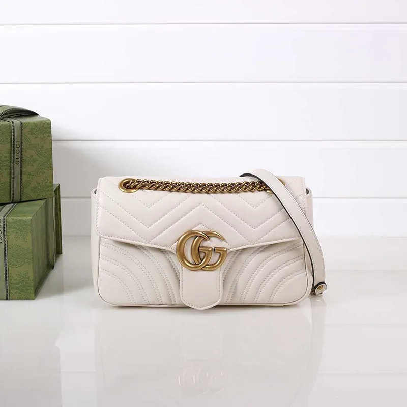Gucci Marmont Small White Shoulder Bag Secondary image