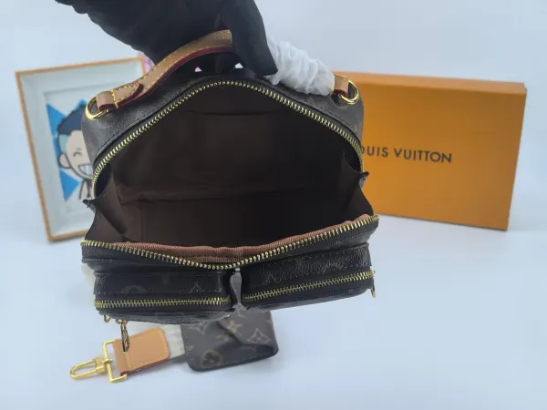 Louis Vuitton Utility Crossbody Bag Brown 18Cm